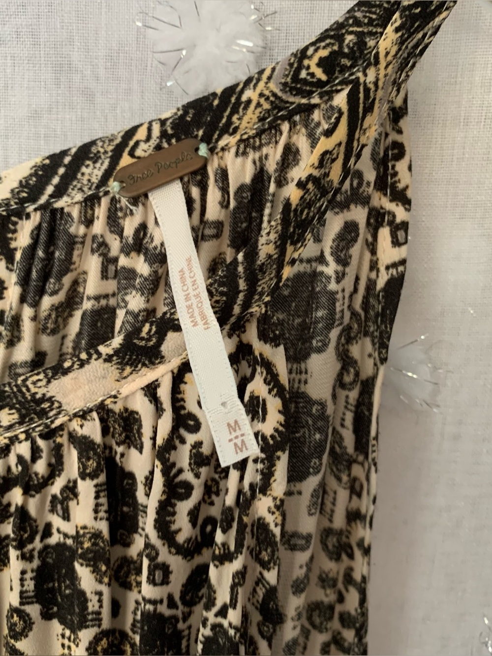 Free People Printed Midsummers Day Halter Mini Dress or Top - Picture 14 of 15